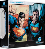 Pack Superman Vs Superman Earth 3 With Atomica Figura de Acción Superman Dc Multiverse Mcfarlane Toys 18 Cm