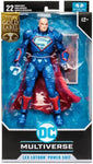 Lex Luthor Power Suit Blue Figura de Acción Dc Rebirth Gold Label Multiverse Mcfarlane Toys 18 Cm