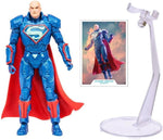 Lex Luthor Power Suit Blue Figura de Acción Dc Rebirth Gold Label Multiverse Mcfarlane Toys 18 Cm