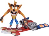 Crash Bandicoot con Jet Board Figura De Acción Crash Bandicoot Neca 16 Cm