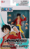 Monkey D Luffy Figura Acción One Piece Anime Heroes Bandai 16 Cm