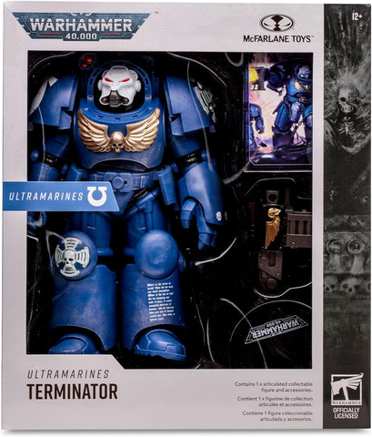 Ultramarine Terminator Space Marine Figura de Acción Warhammer 40K World Eaters McFarlane Toys 19 Cm