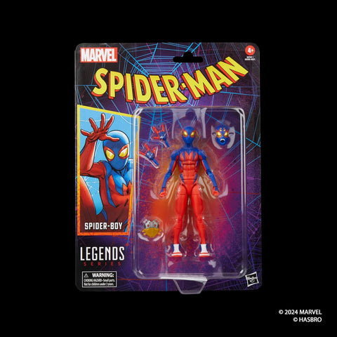 Spiderboy Figura De Acción Spiderman Classic Vintage Marvel Legends Hasbro 16 Cm