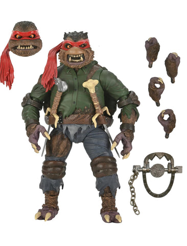 Raphael As WolfMan Figura De Acción TMNT Universal Monsters Neca Ultimate 18 Cm