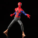 Spiderman Peter B Parker Figura de Acción Across The Spider Verse Marvel Legends Hasbro 16 Cm