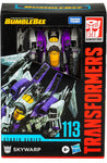 Skywarp Figura de Acción Transformers Bumblebee Toy Studio Series 113 Hasbro 17 Cm