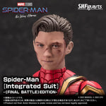 Spiderman Integrated Suit Figura de Acción Spiderman No Way Home Sh Figuarts Bandai 16 Cm