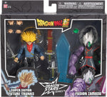 2 Pack Super Saiyan Trunks Del Futuro Vs Fusion Zamasu Figura De Acción Dragon Ball Super Dragon Stars Bandai 16 Cm