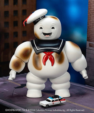 Stay Puft Marshmallow Man Figura & Nanoset Ghostbusters Cadillac Ecto 1 Jada Next Level Exclusive