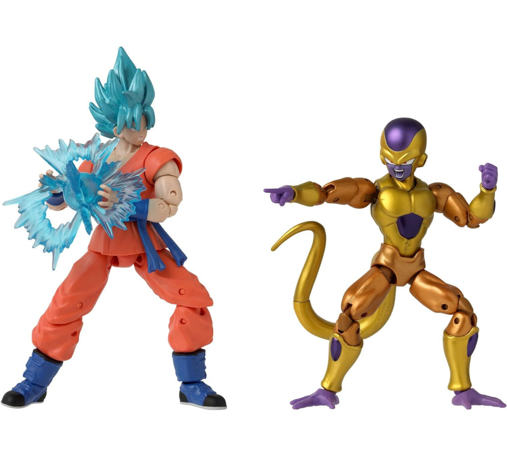 Goku ssj Blue Vs Golden Freezer Pack Figuras de Acción Dragon Ball