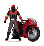 Red Hood’s Sportsbike Motorcycle Motocicleta para Figuras Dc Mcfarlane Toys 24cm