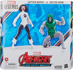 Pack Dr Doom Vs Captain Marvel Figura De Acción Avengers Marvel Legends 16 Cm