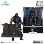 Darkseid Armored & Throne Pack Figura de Acción ZS Justice League Dc Mcfarlane Gold Label