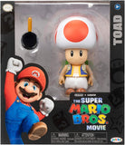 Toad Figura de Acción Super Mario Bros Movie Nintendo Jakks Pacific 13 cm