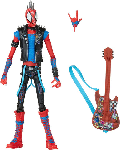 Spider Punk Figura de Acción Spiderman Across The Spider Verse Marvel Legends Hasbro 17 Cm