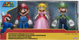 Pack Super Mario Bros Luigi y Peach Figura de Acción Super Mario Bros Mushroom Kingdom Jakks Pacific 11 Cm