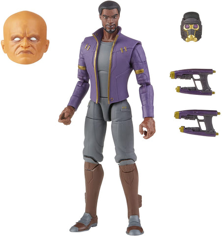 Star Lord T'Challa Figura De Acción What If Marvel Legends Hasbro 16 Cm BAF Vigilante