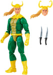 Loki Figura De Acción Thor Cómics Classic Retro Marvel Legends Hasbro 17 Cm