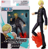 Sanji Figura De Acción One Piece Anime Heroes Bandai 16 Cm