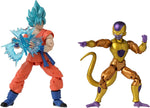 Goku Super Saiyan Blue Frieza Gold Pack Figura de Acción Dragon Ball Super Dragon Stars Bandai 16 Cm