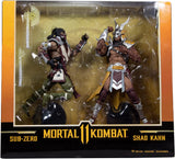 Shao Kahn Vs Sub Zero Pack Figura De Acción Mortal Kombat Mcfarlane Toys 19 Cm