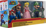 Pack Super Mario Bros Luigi y Peach Figura de Acción Super Mario Bros Mushroom Kingdom Jakks Pacific 11 Cm