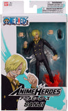 Sanji Figura De Acción One Piece Anime Heroes Bandai 16 Cm