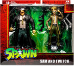 Sam Y Twitch Spawn 2 Pack Figura de Acción Spawn Deluxe set McFarlane Toys 18 Cm